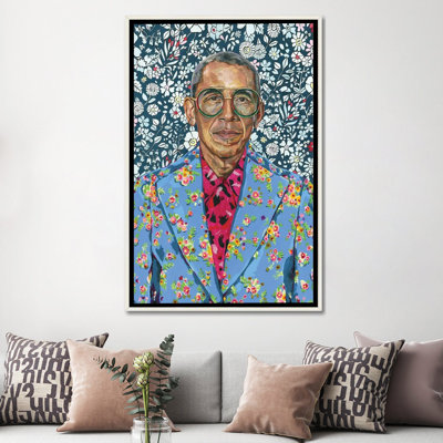 «Barack» par Heather Perry, reproduction d'art sur toile tendue