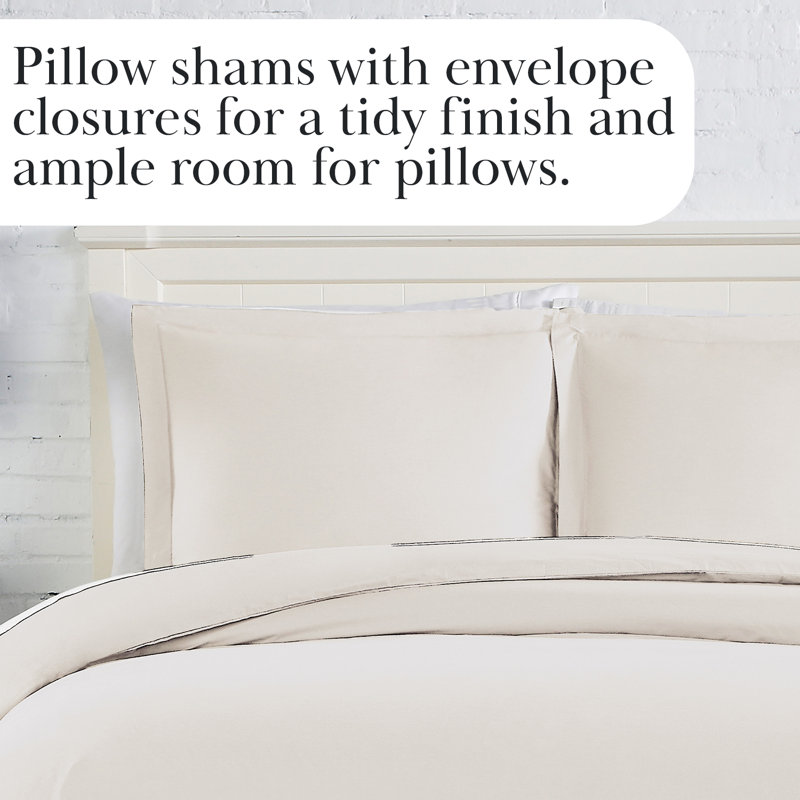 Ensemble de housse de couette en os de Southshore Fine Linens, Housse de couette double / grand + 2 taies décora, Os