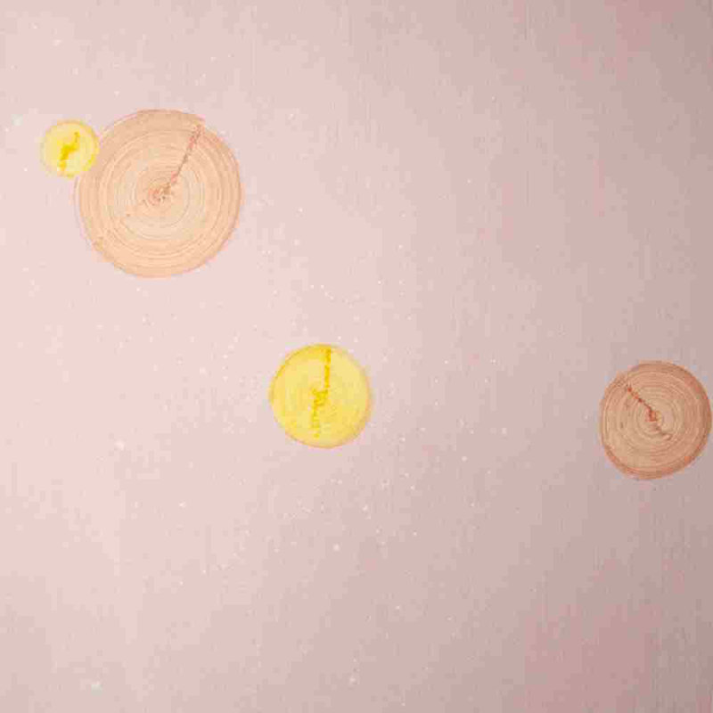 Ta Metéora Wallpaper, 26" W x 108" L, Peachy Pink