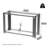 47.2" 2-Tier Glass Top Console Table-1780188109