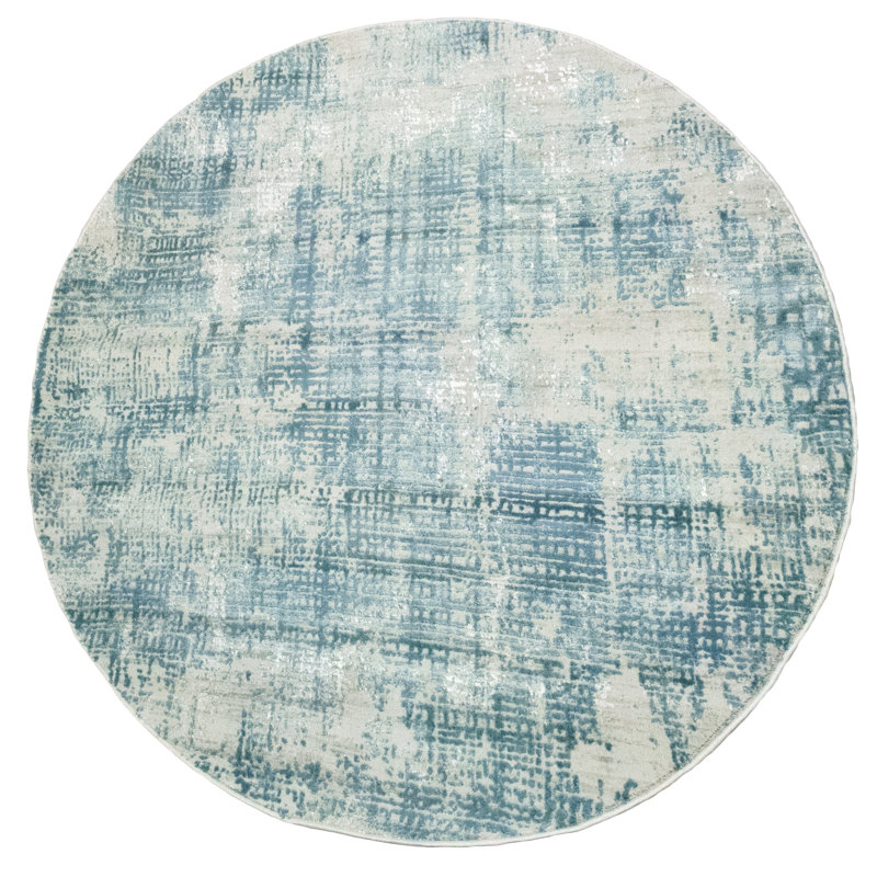 Shaniya Abstract Indoor Rug, Round 5'3"