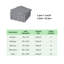 Carreaux de terrasse 12 po x 12 po à emboîtement gris en plastique imperméable et anti-dérapant-113414156