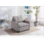 Fauteuil gris capitonné Tadcaster-723567847