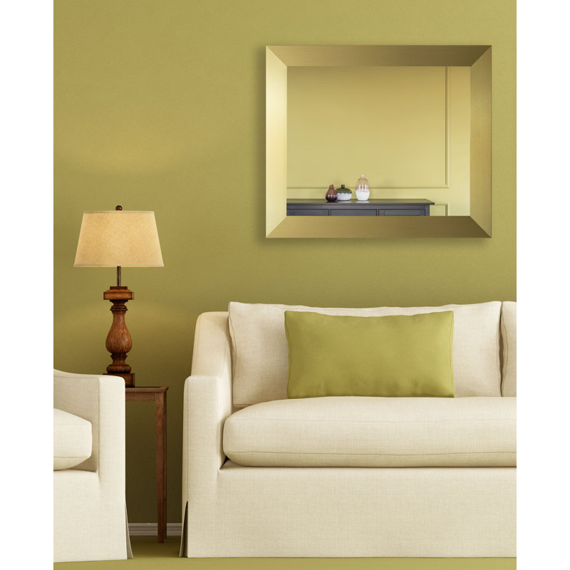 Aureliano Engineered Wood Flat Wall Mirror, 21" H x 21" W 