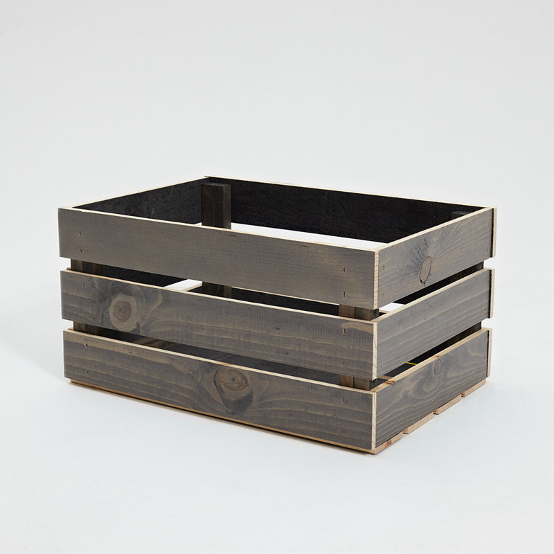 Caisse en bois massif, Brosse sèche