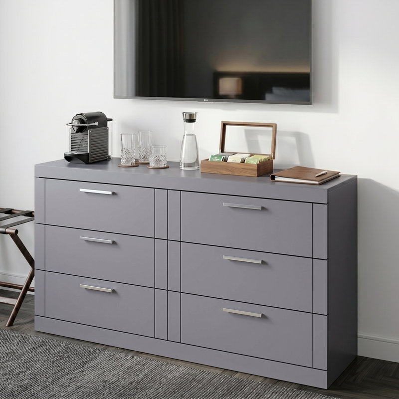 Kimberley 6 Drawer Chest, Grey