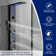 5-Jet Rainfall Shower Panel System with Rainfall Shower Head and Shower Wand Shower Tower in