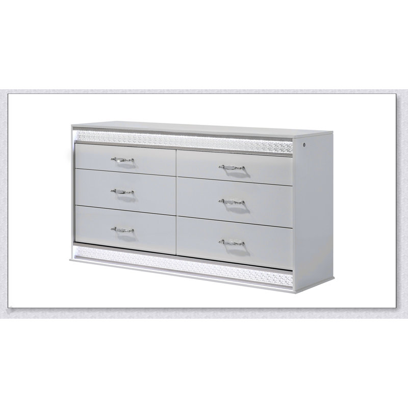 Commode 6 tiroirs Glam