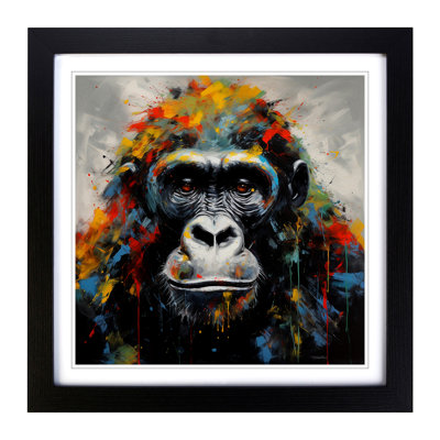 Gorilla Expressionism No.3 - Framed Print