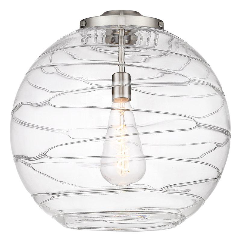 Cindi 1 - Light Single Pendant, 19.5" H x 17.88" W x 17.88" D, Oil Rubbed Bronze