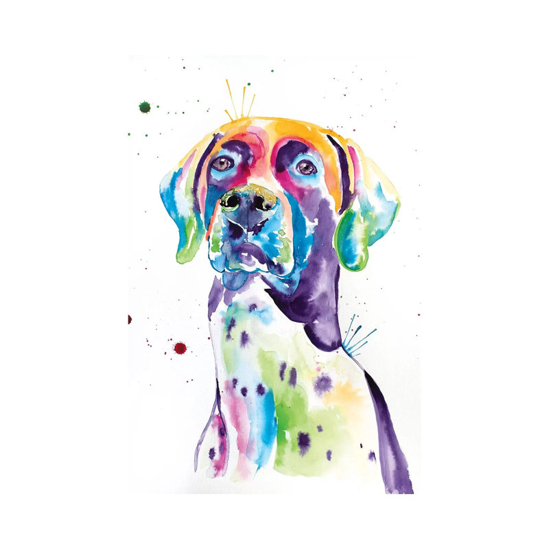 WaterColour German Shorthaired Pointer by Jennifer Seeley - Wrapped Canvas Gallery-Wrapped Canvas Giclée