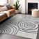 Premium Machine Washable Prisco Gray Rug