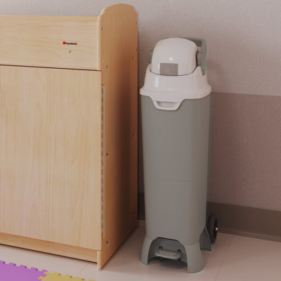 Foundations Pro Hands-Free Diaper Pail with Wheels