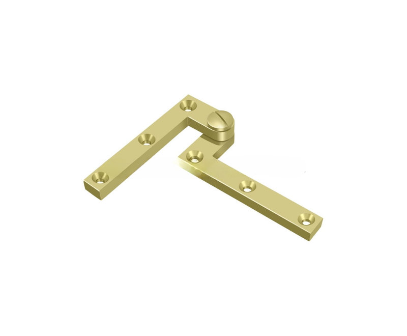 Charnière en laiton poli Deltana PH60U3 4-3 / 8 "x 5/8" x 1-7 / 8 ", Laiton poli