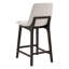 Tabouret de bar et de comptoir rembourré avec pieds en bois massif (ensemble de 2)-130166836-130166837