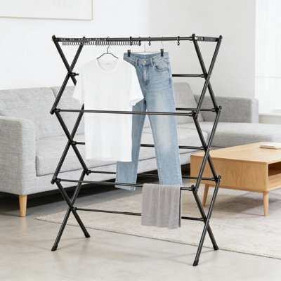 Foldable Clothes Drying Stand For Indoor Household, Laundry Clothing Drying Rack