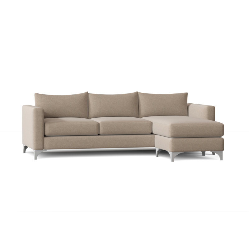 Vess Upholstered Sectional Reversible, Crafty Sand