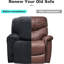 Housse pour fauteuil inclinable à coussins carrés / rectangulaires-1662508223