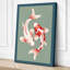 Koi Harmony Modern - Wrapped Canvas-514275837-514275839