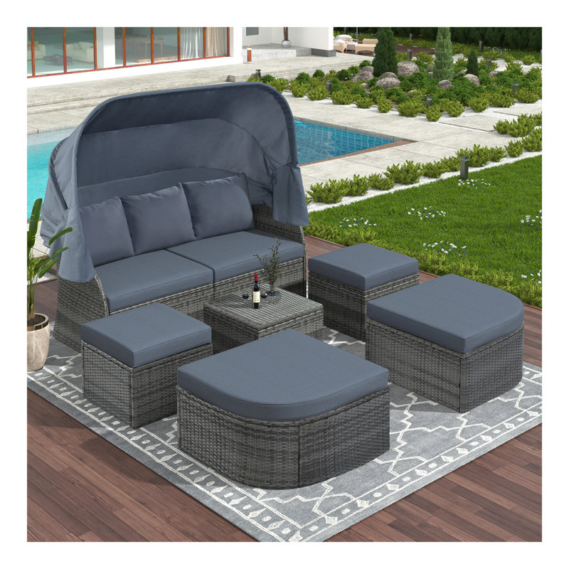 Ensemble de meubles de patio pour l'extérieur, Gris