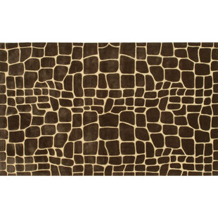 Tapis de zone brune fait main