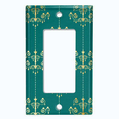 Patterned 1 - Gang Toggle Light Switch Standard Wall Plate