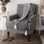 Jeté en coton imprimé diamant-1238643624