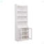 Élégante armoire haute avec porte en acrylique