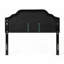 Tête de lit tapissier capitonnée pour lit grand et bois massif Pieds en métal durables, réglables Garniture cloutée, conception capitonnée moderne (pas besoin de sommier)-593933789-593933790