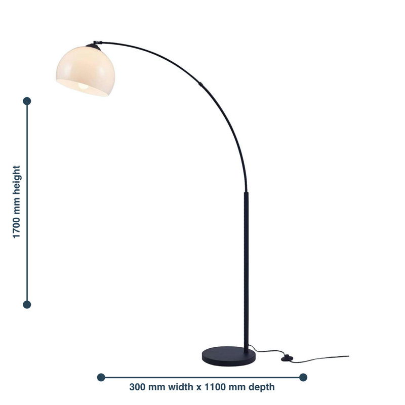 Bruny 170 H cm Arched Floor Lamp