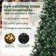 vidaXL Artificial Pre-lit Christmas Tree Green PVC and Metal-880927689