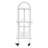 Rolling 4-compartment Book Storage and Display Stand-1869207957