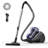 Canister Vacuum Cleaner, 1000w Bagless Vacuum Cleaner, Anti-allergen Hepa Filter, 2.5qt Dust Cup, 2-in-1 Crevice Tool, Low Noise, Corded Vacuum For Hard Floors, Carpets, Pet Hair