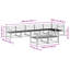 404cm Wide Patio Sectional Set