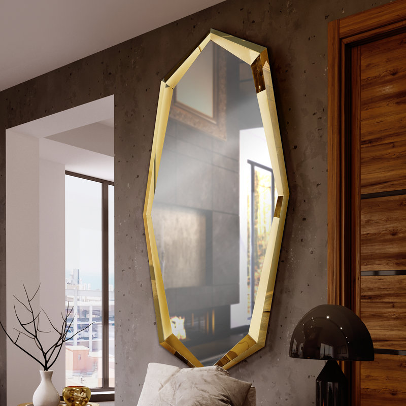 Orchard Hill Metal Wall Mirror, Gold