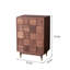 Commode d'appoint en noyer noir tout en bois massif