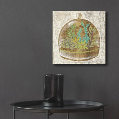 Art mural en verre épique «Glass Garden 1» par Chariklia Zarris, 12 po x 12 po