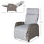 Fauteuil inclinable manuel oscillant de 26,5 po de largeur avec repose-pieds Farly