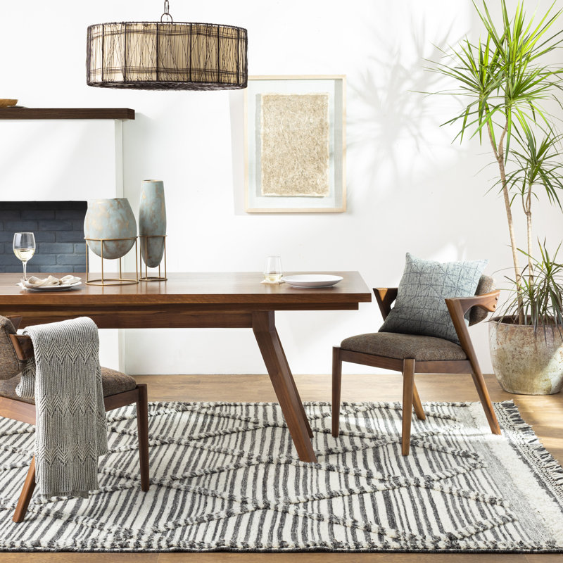 Leanna Wool Ikat Indoor Rug, Rectangle 8'10" x 12'