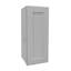 Armoire murale 1 porte et 2 tablettes en bois massif gris clair pour rangement dans la cuisine, salle de bain, buanderie, tablettes réglables prêtes à assembler (l 12 po x P 12 po x H 30 po)-1368143883
