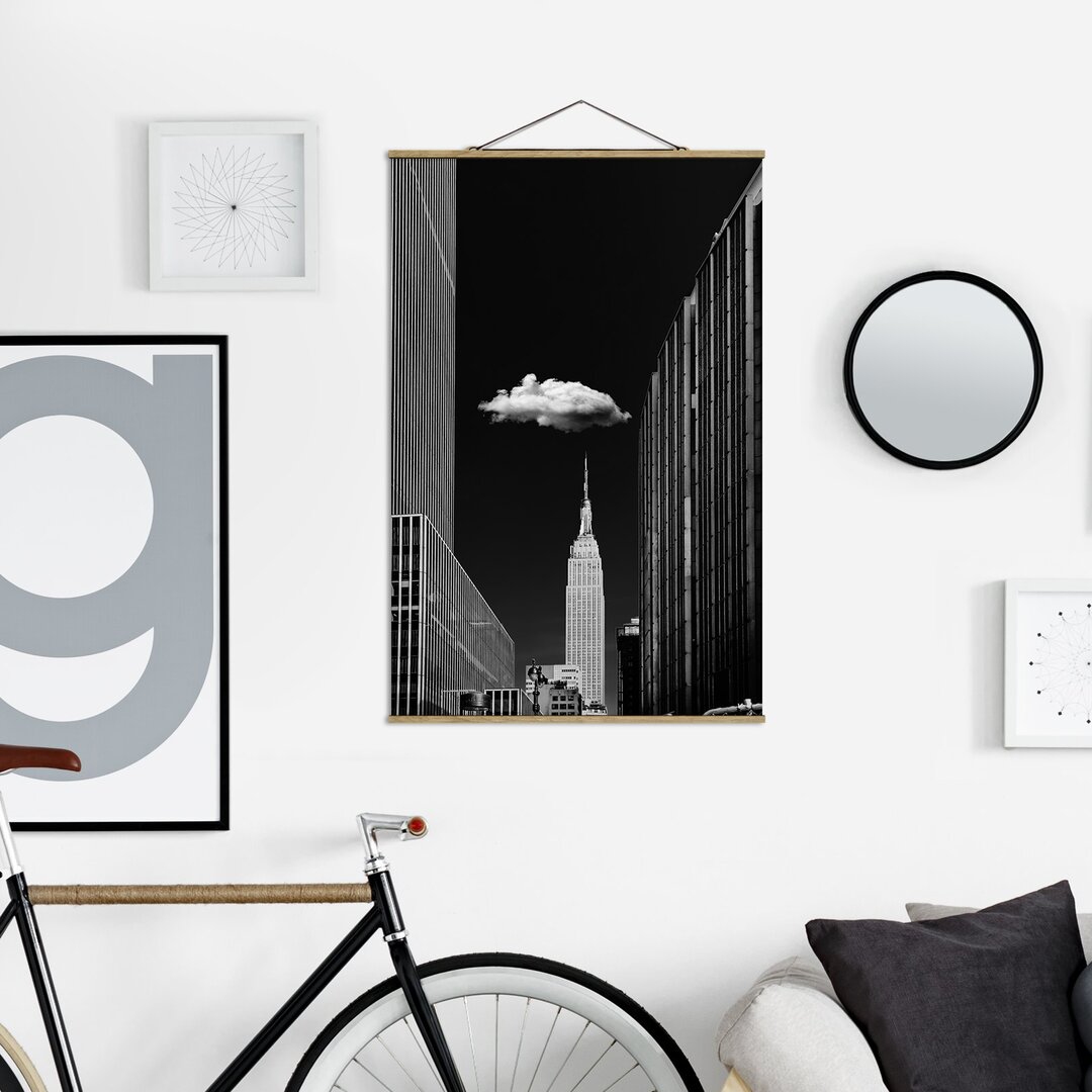 Wandbild New York mit Single Cloud