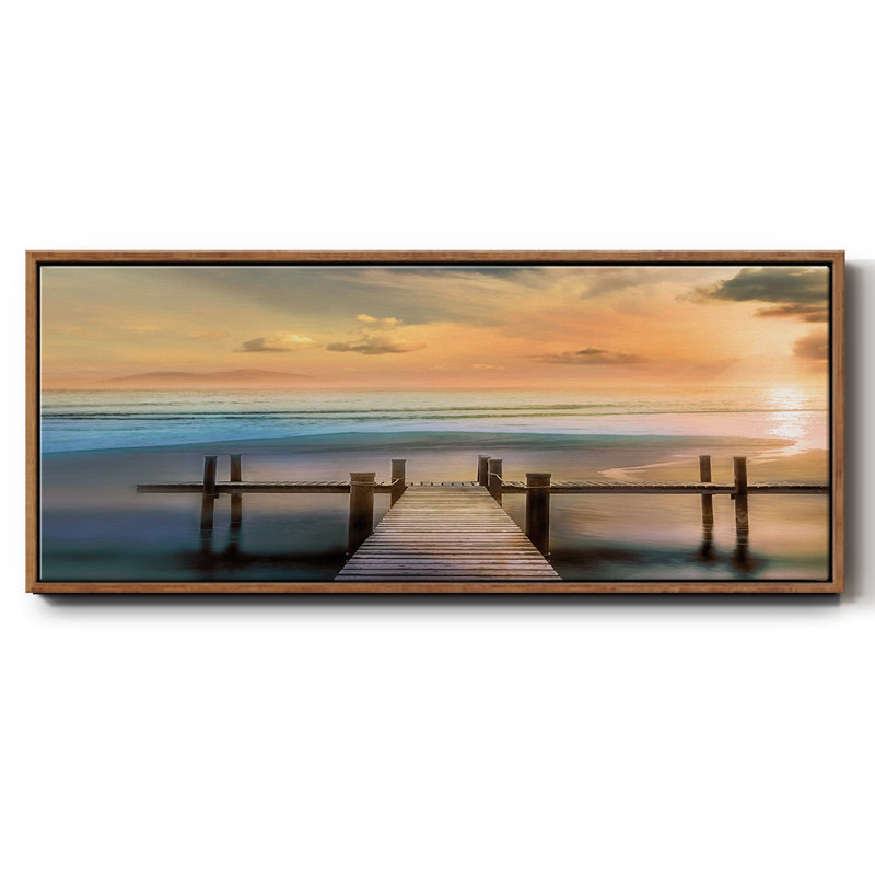 " Malibu ", 20" H x 50" W x 1.5" D, Walnut