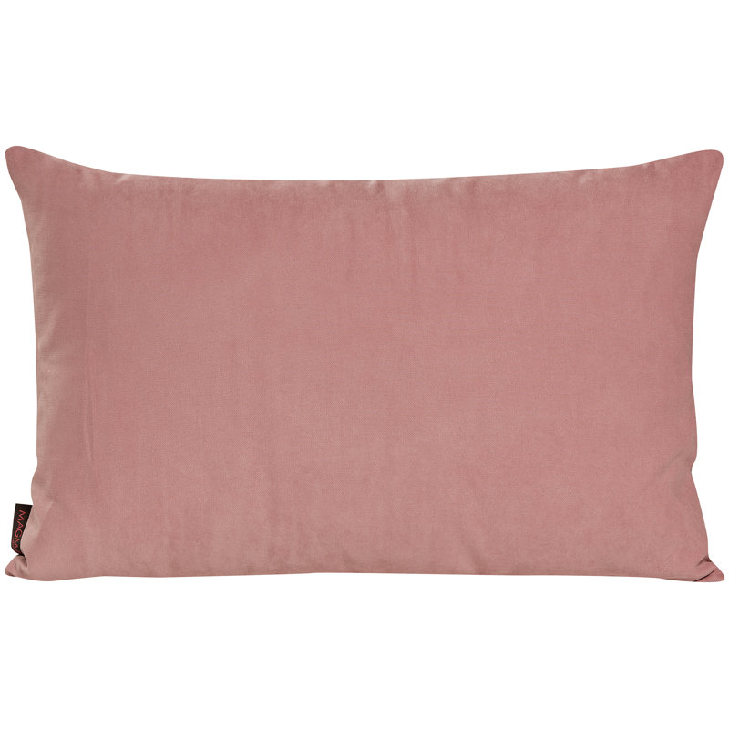 Coussin lombaire en coton Pradesh, Rose, 16 po x 24 po