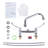 Double Handle Deck Mounted Commercial Standard Kitchen Faucet with 8 in. Swivel Spout
