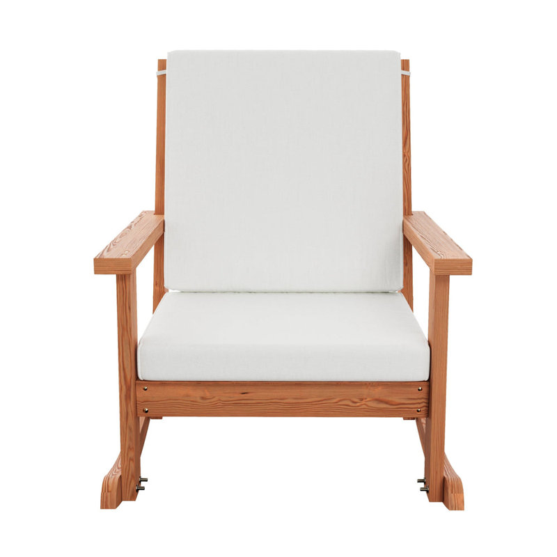  Deep Seated Rocking Chair, Semi Solid Grey Stain, Teinture cèdre