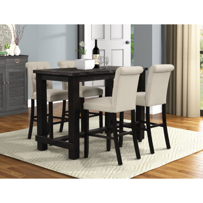 Brookwood Apputhurai 4 - Person Bar Height Dining Set
