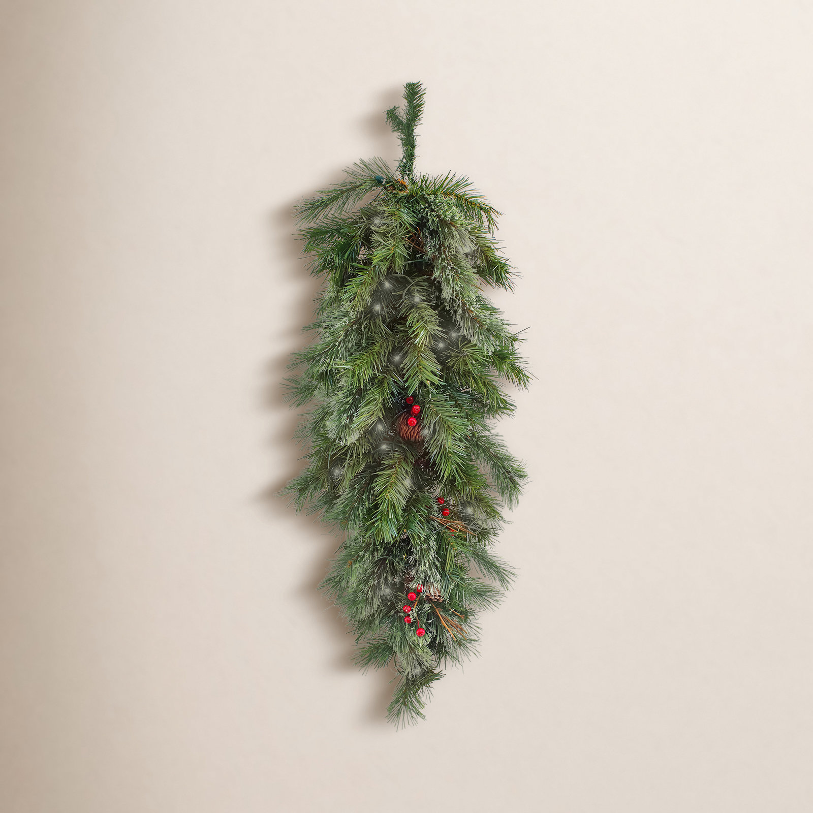 36" Pre-Lit Pine Christmas Swag