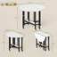Round Metal Base Dining Table-28723738