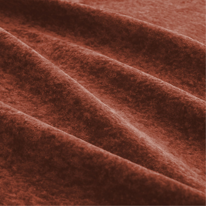 Repose-pieds en velours rouge, Rouge