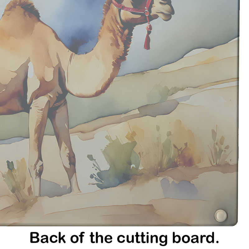 Camel Glass Cutting Board Large